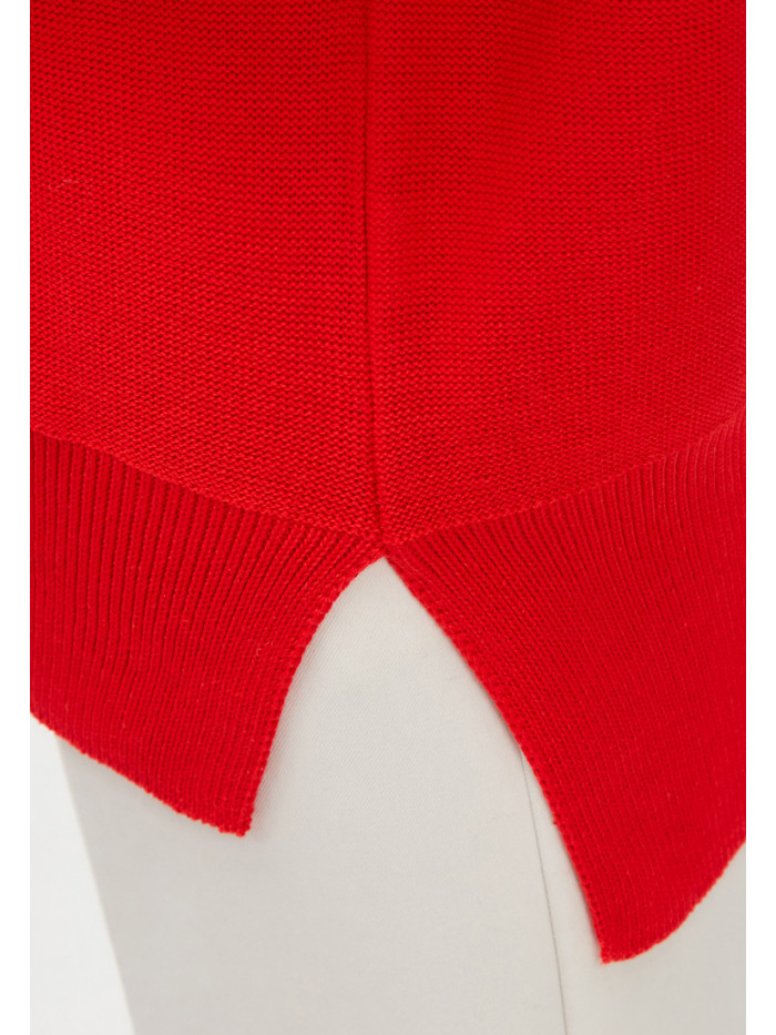 Туника летняя легкая алого цвета ВТЛ-15А