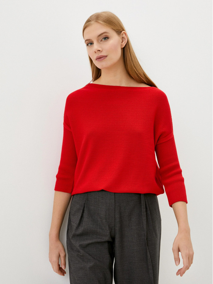 Туника летняя легкая алого цвета ВТЛ-15А