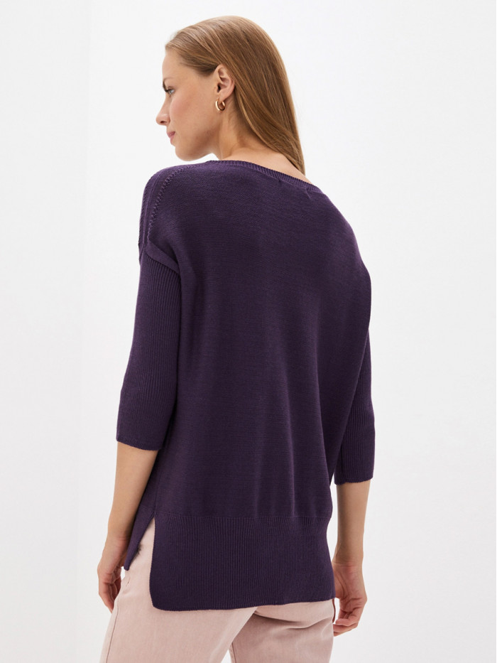 Туника летняя легкая фиолетового цвета ВТЛ-15А