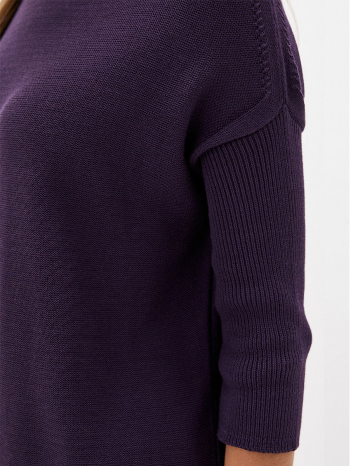 Туника летняя легкая фиолетового цвета ВТЛ-15А