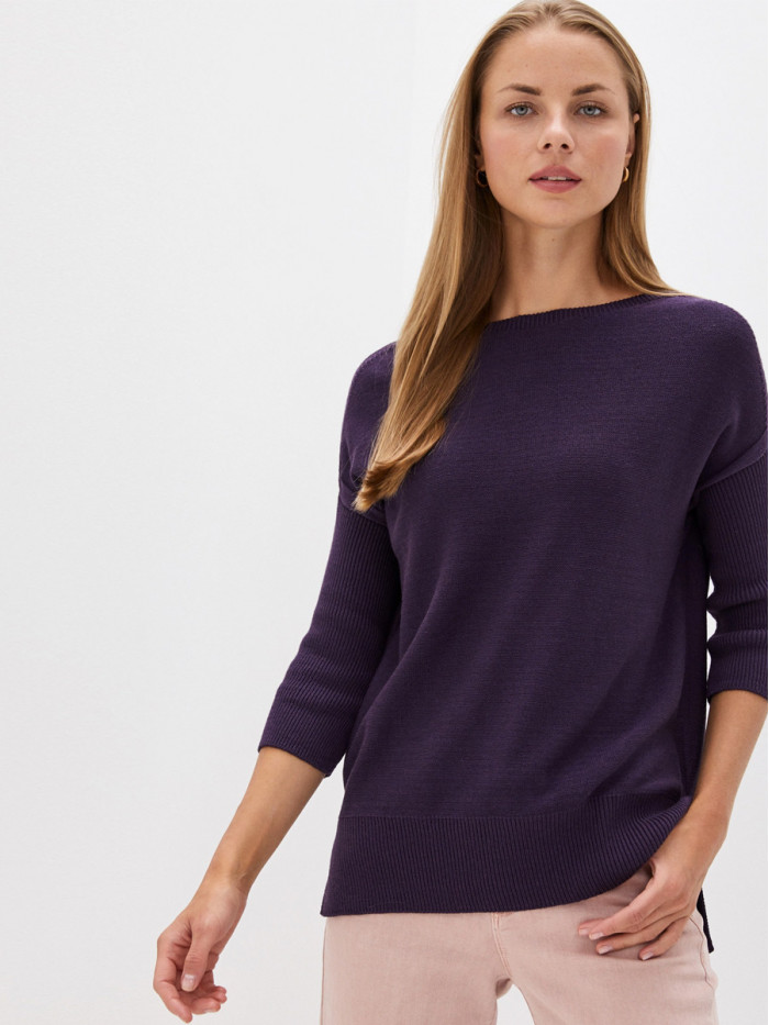 Туника летняя легкая фиолетового цвета ВТЛ-15А