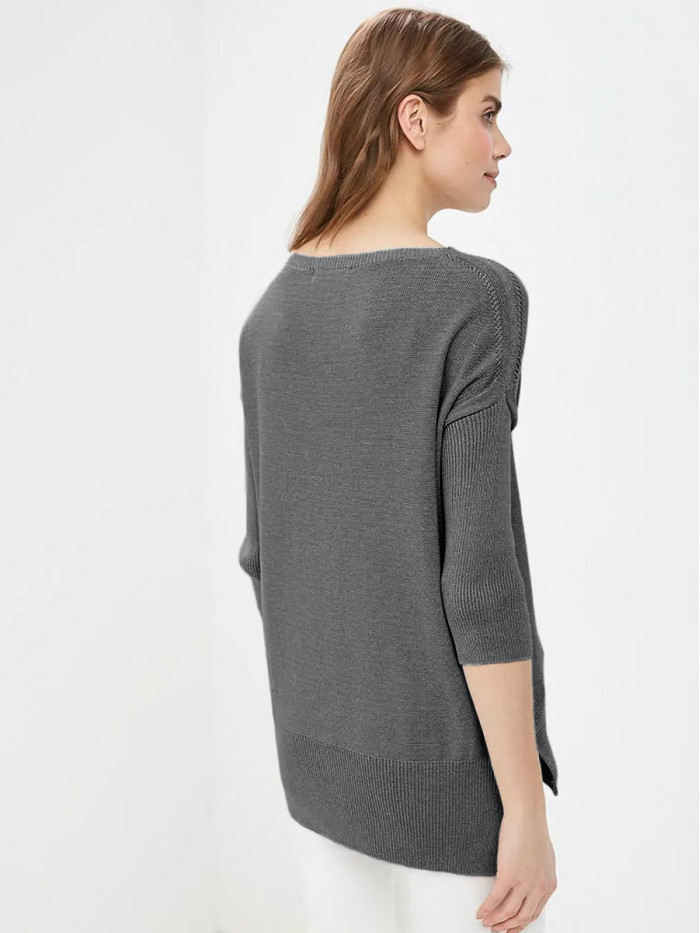 Туника летняя легкая серого цвета ВТЛ-15А