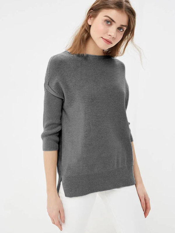 Туника летняя легкая серог...