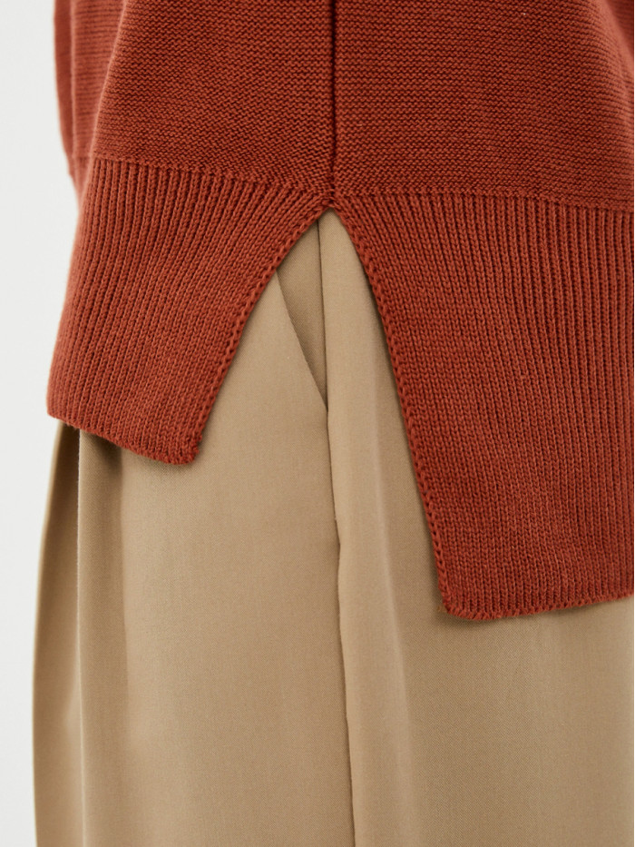 Туника летняя легкая терракотового цвета ВТЛ-15А