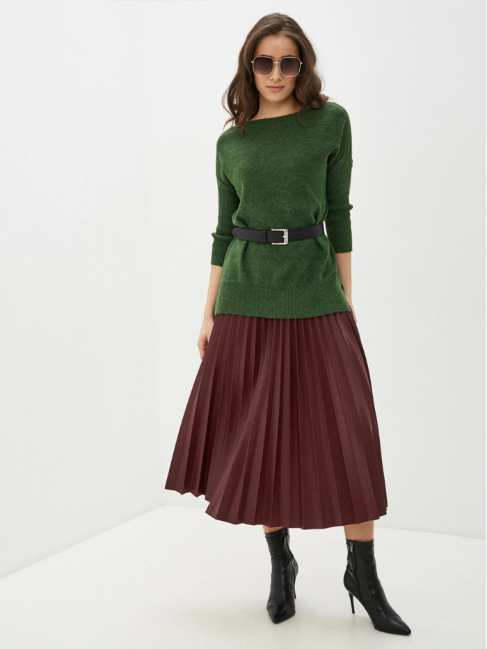 Туника летняя легкая травяного зеленого цвета ВТЛ-15А