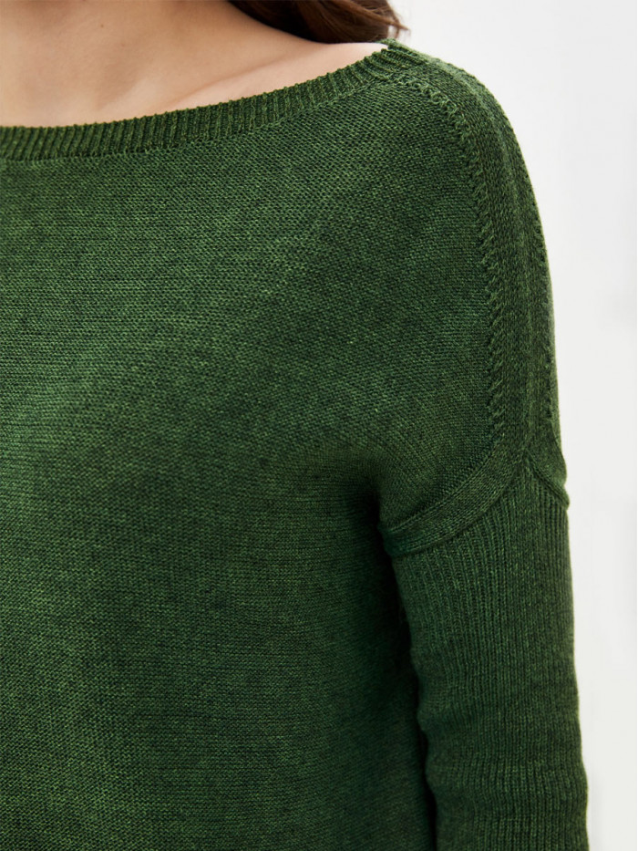 Туника летняя легкая травяного зеленого цвета ВТЛ-15А