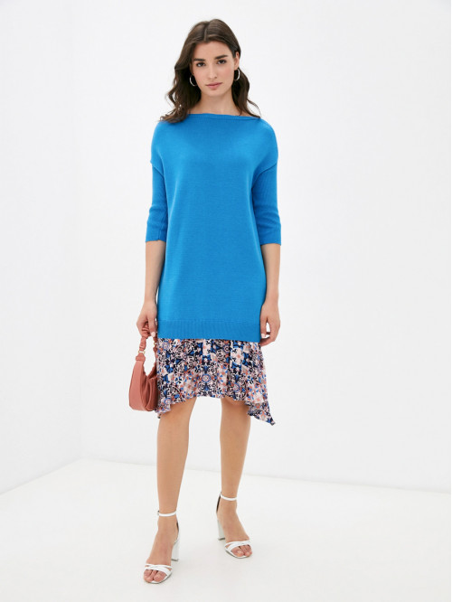 Комбинированное платье ярк...