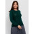 Женский джемпер с ажурной вязкой изумрудного цвета ВТЛ-477 490р.
