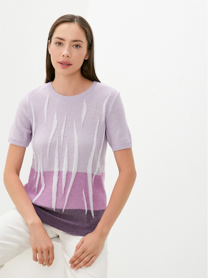 Женский джемпер сиреневого-аметистового цвета ВТЛ-57