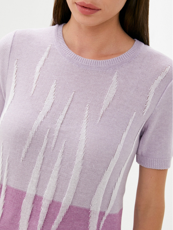 Женский джемпер сиреневого-аметистового цвета ВТЛ-57