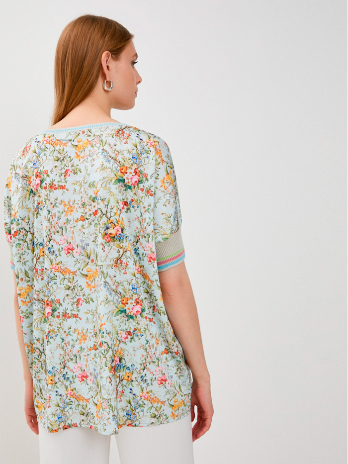 ВТЛ-58 голубой-зеленый джемпер