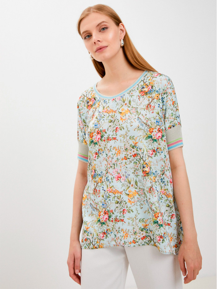 ВТЛ-58 голубой-зеленый джемпер