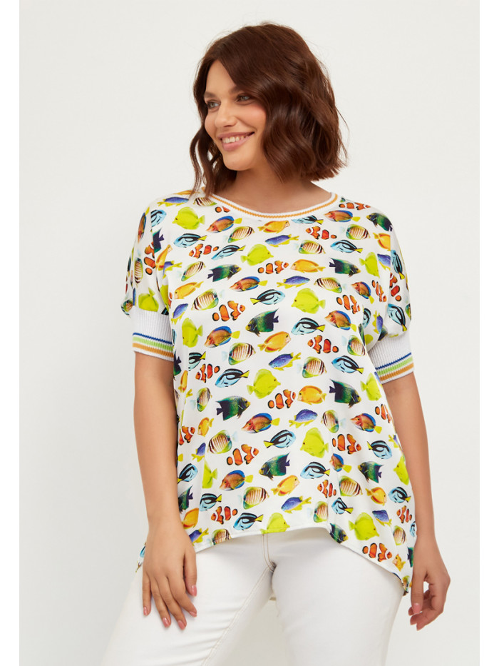 ВТЛ-58 молочный-желтый джемпер