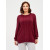 Женский классический джемпер винного меланжа ВТЛ-615 990р.