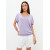 Летний джемпер с ассиметричный вырезом сиреневого цвета ВТЛ-733 990р.