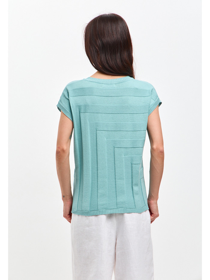 Легкий джемпер для лета мятного цвета ВТЛ-77