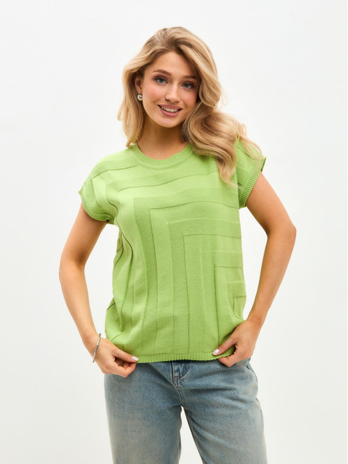 Легкий джемпер для лета ярк...