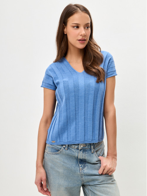 Джемпер из хлопка цвета инд...