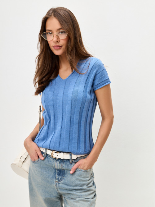 Джемпер из хлопка цвета инд...