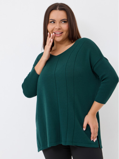 Джемпер из эко-хлопка  темн...