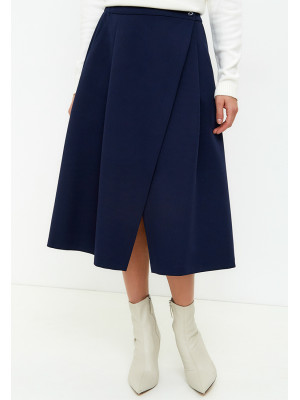 Юбка демисезонная темно-синего цвета ЮД-01